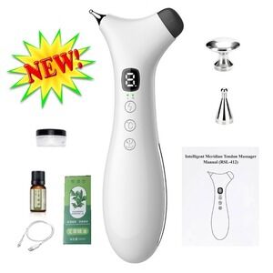 Bian Stone TMJ Relief Jaw Massager Heat Vibration Pulse White NIB